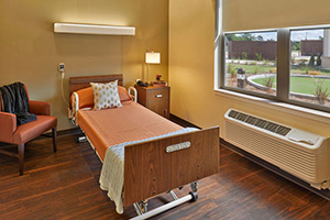 A private room at North Houston Transitional Care