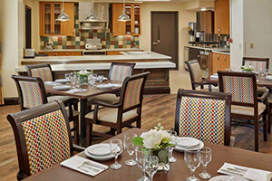 Min dining area of North Houston Transitional Care